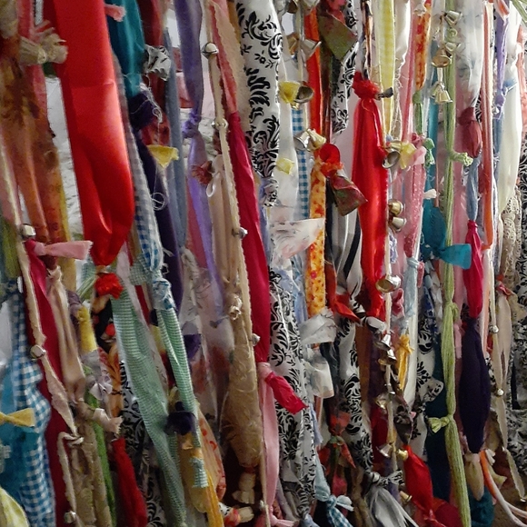 Bohemian rag curtains - Picture 2 of 4